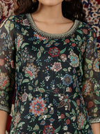 Aurelia WomenS Floral Printed Straight Kurta | Lightweight Round Neck Kurta For Women | Printed Kurta For Women | Beautiful Regu