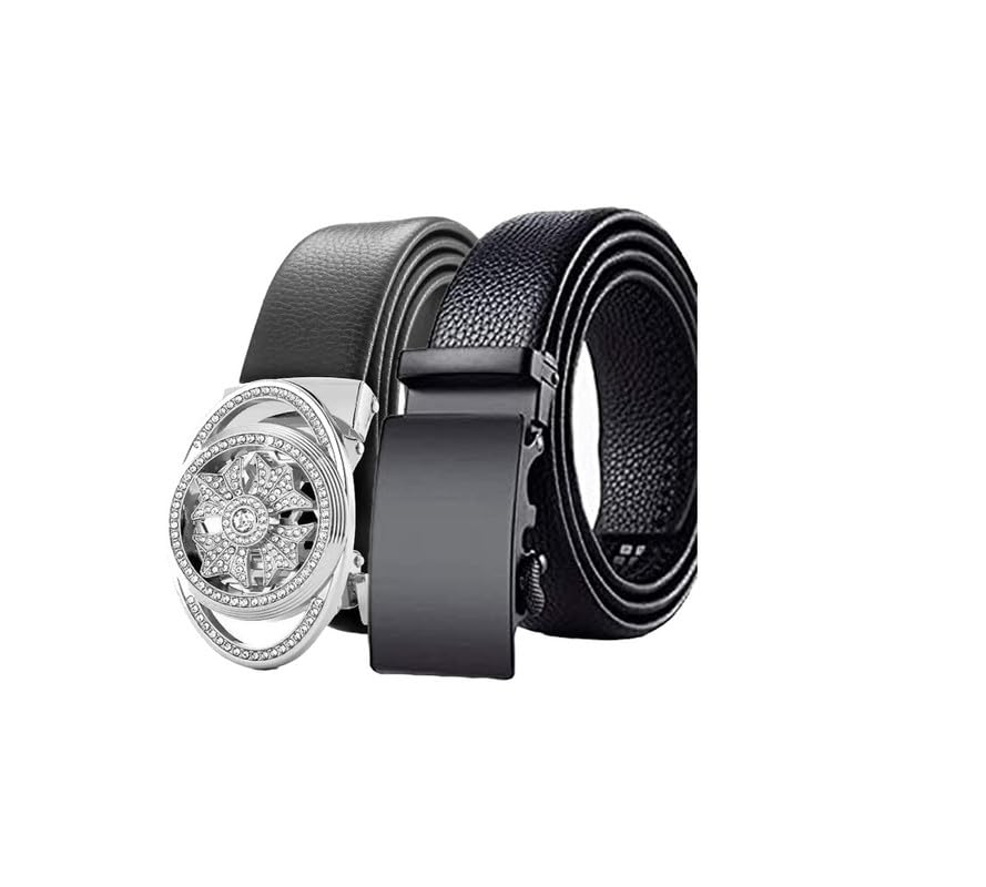Niddleman 166/ Trendy Unisex Artificial Leather Belt, Boys Belt For Casual Or Formal Classic Designs For Work & Business Casual  38