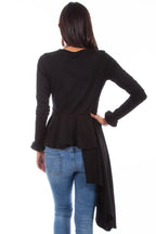 TOP W/ASYMETRICAL PEPLUM