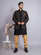 Amzira Baap Beta Indo Western Sherwani Set For Men/Boys - Elegant Design With Intricate Embroidery, Ideal For Festivals, Celebra