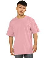 Veirdo Men's Oversized Baggy Fit Drop Shoulder Short Sleeve Round Neck Solid 100% Cotton T-Shirt