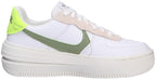 NIKE Women's Sneaker, White Sail Volt Oil Green, 7