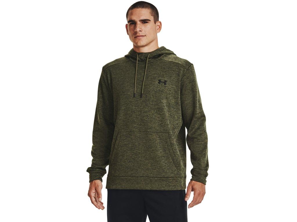 Under Armour Mens ArmourFleece Twist Hoodie, (390) Marine OD Green / / Black, Small