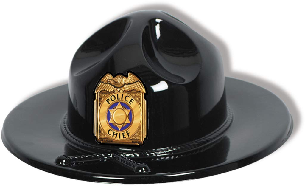 Black Plastic Trooper Hat