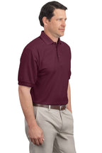Port Authority Men's Tall Silk Touch Polo 2XLT Burgundy