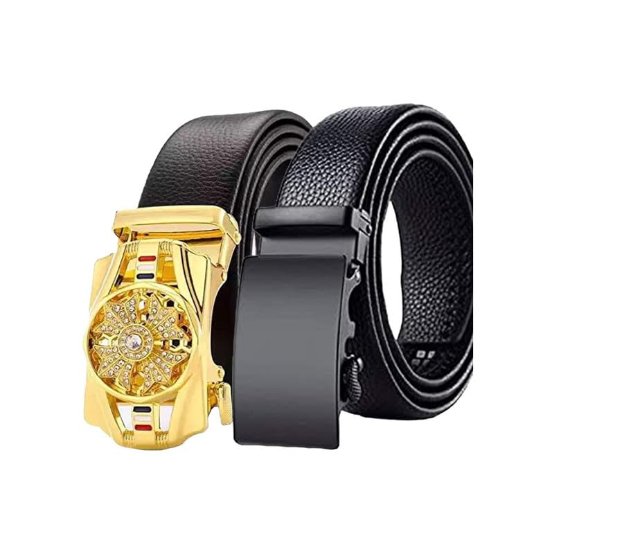 Niddleman 142/ Trendy Unisex Artificial Leather Belt, Boys Belt For Casual Or Formal Classic Designs For Work & Business Casual  38