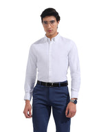 The Indian Garage Co Mens Slim Fit Solid Buttondown Collar Long Sleeves Formal Shirt
