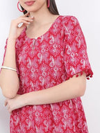 Ketch Women Regular Fit Short Sleeve Kurta