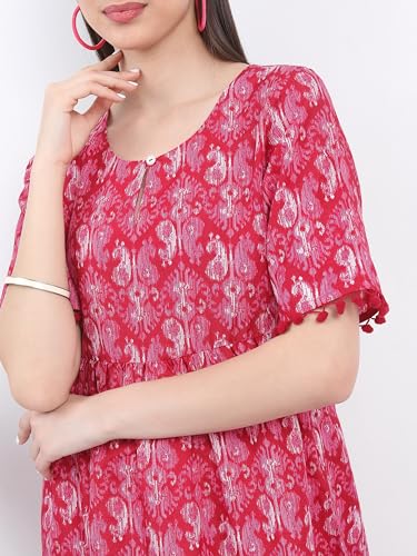 Ketch Women Regular Fit Short Sleeve Kurta