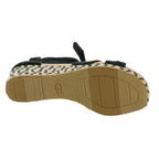 UGG Women's Yarrow Sandal, Black Canvas, 9