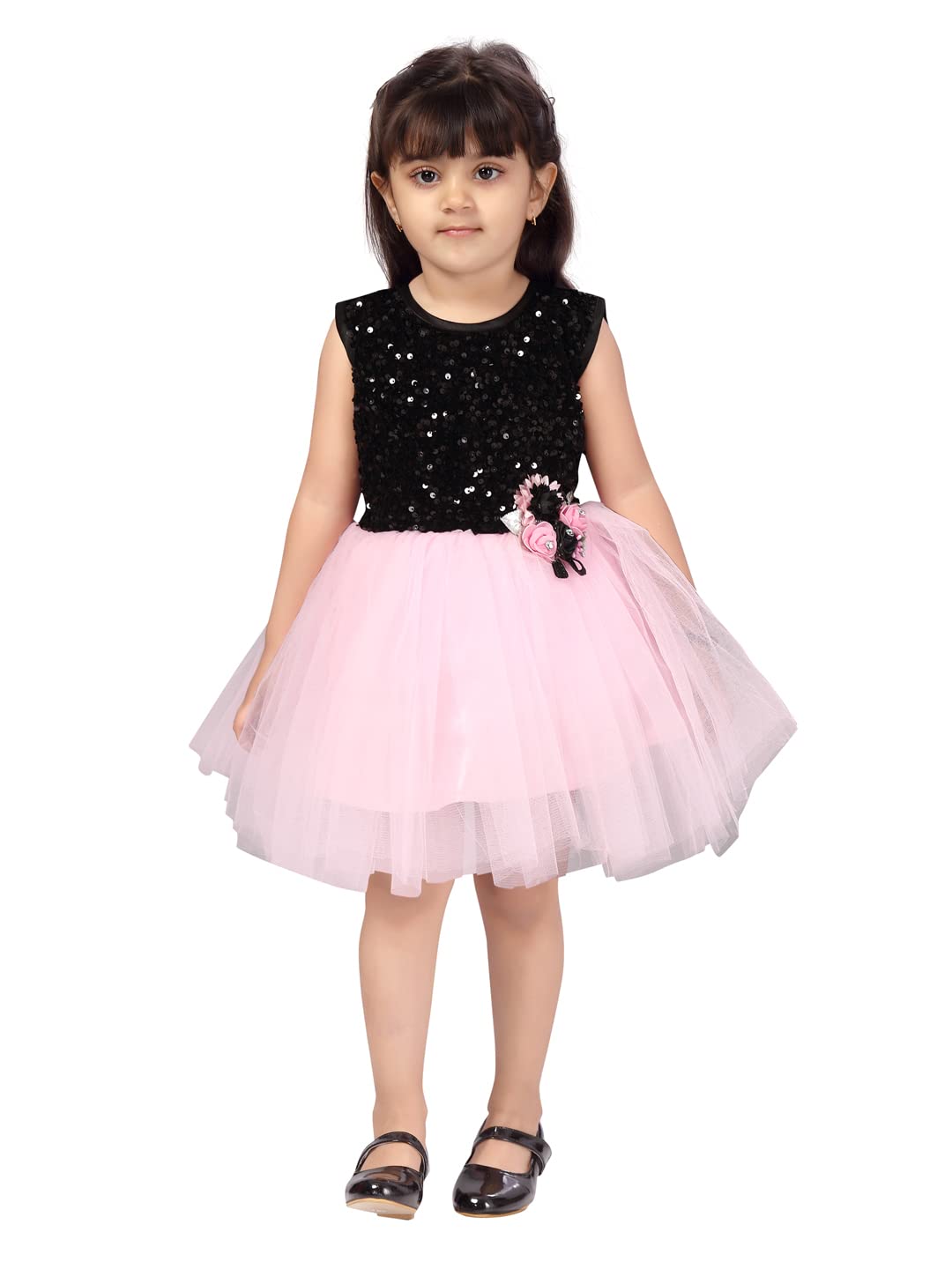 Aarika Net Fit And Flare Special Occasion Dress (Fk-0101_Gajri_28)