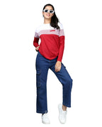 Noble Monk WomenS Round Neck Regular Fit T-Shirt | Full Sleeves | Casual Tshirt For Women