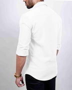 I Enterprise MenS Regular Fit Solid Soft Touch Cotton Casual Shirt Design With Spread Collar & Full Sleeve Pack Of 2_Color_Mult