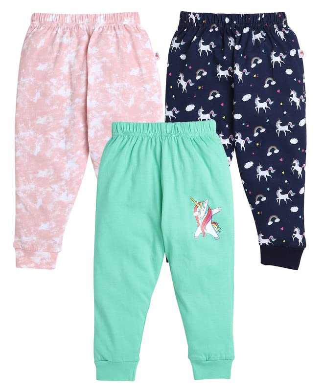 Bumzee Peach & Navy Girls Pyjamas Pack Of 3 Age - 3-6 Months (Peb8033B-Pch.Nbl)