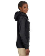 Ladies OrganicRecycled Heathered Fleece Full-Zip Hooded Sweatshirt - cHARcOAL - S(D0102H7ZQAP)