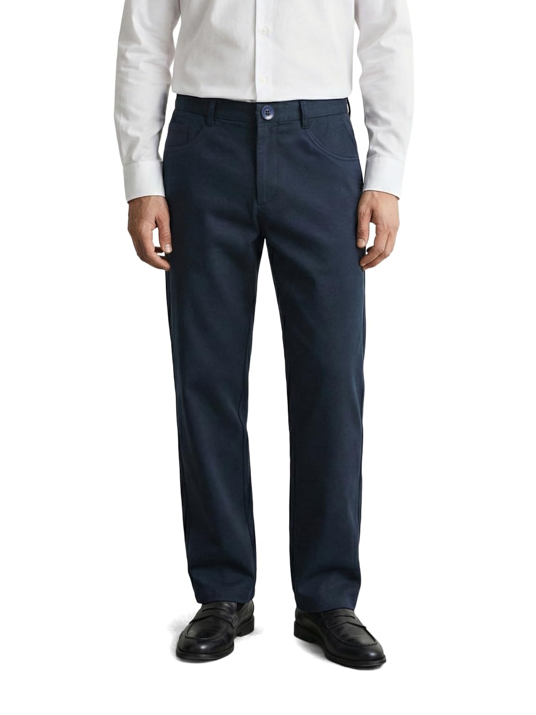 The Indian Garage Co Mens Mid-Rise Stretchable Regular Fit Chinos