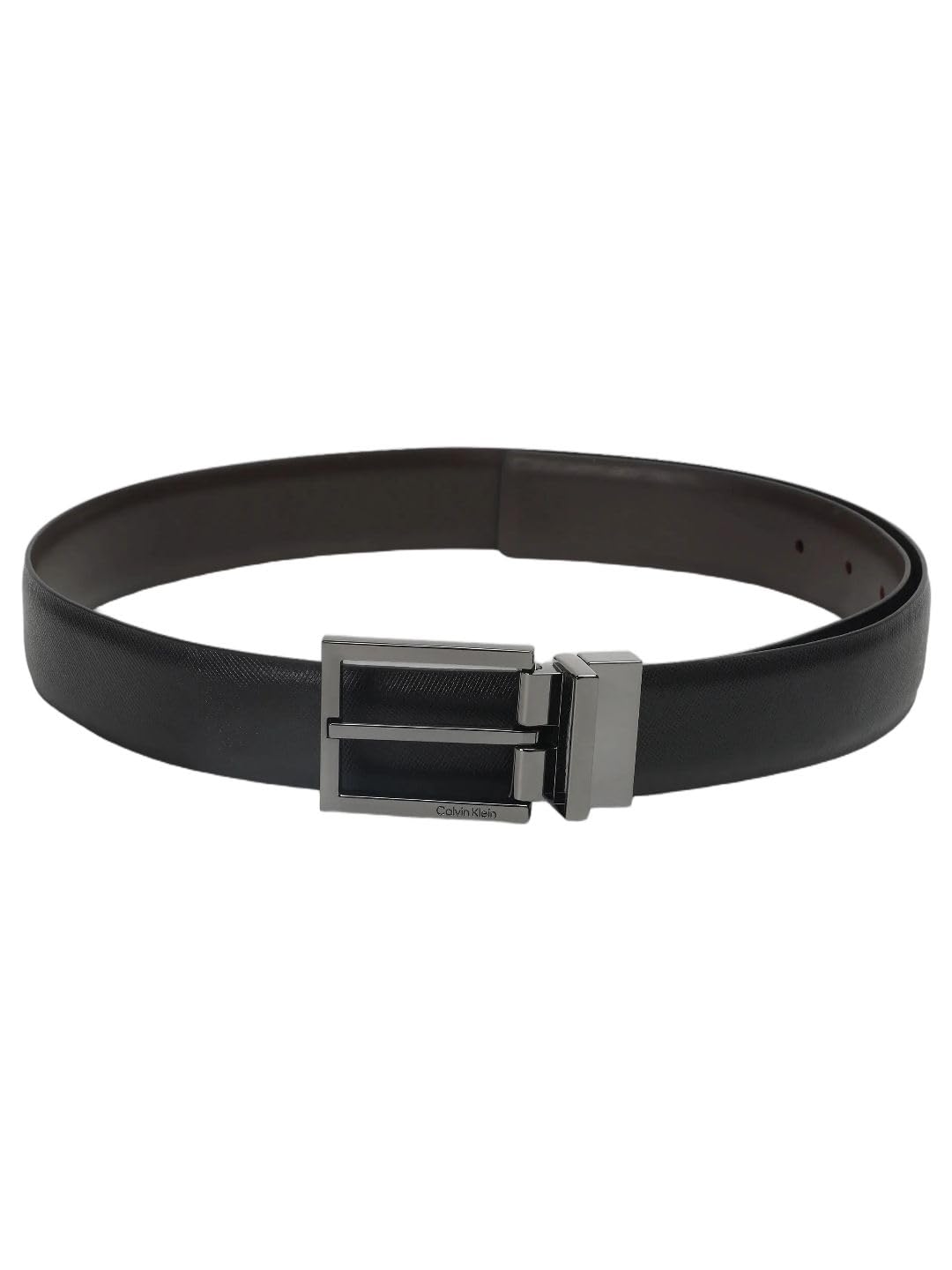 Calvin Klein Solid Black Leather Classic Belt 95