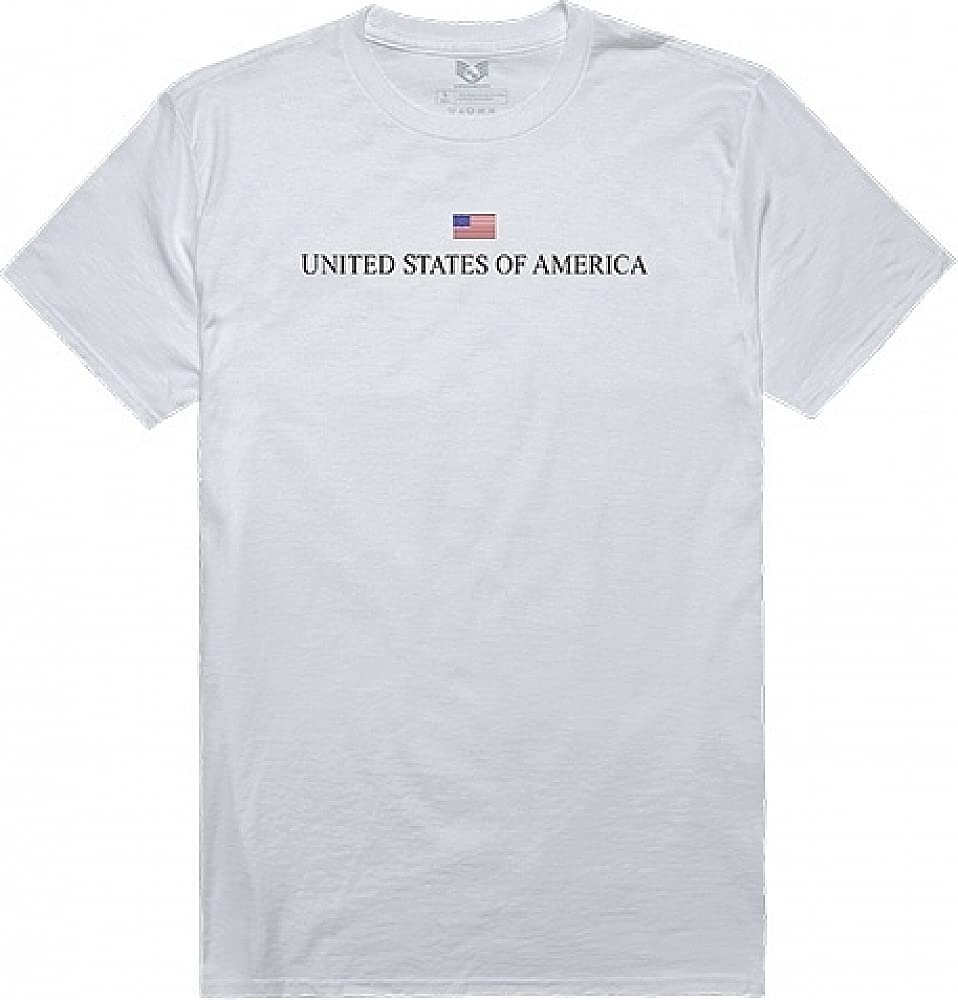 Relaxed Graphic Tee, USA, White, 2X