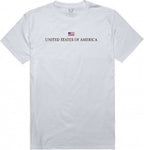 Relaxed Graphic Tee, USA, White, S