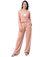 Kotty WomenS Dress Pant With Blazer Co-Ords Set