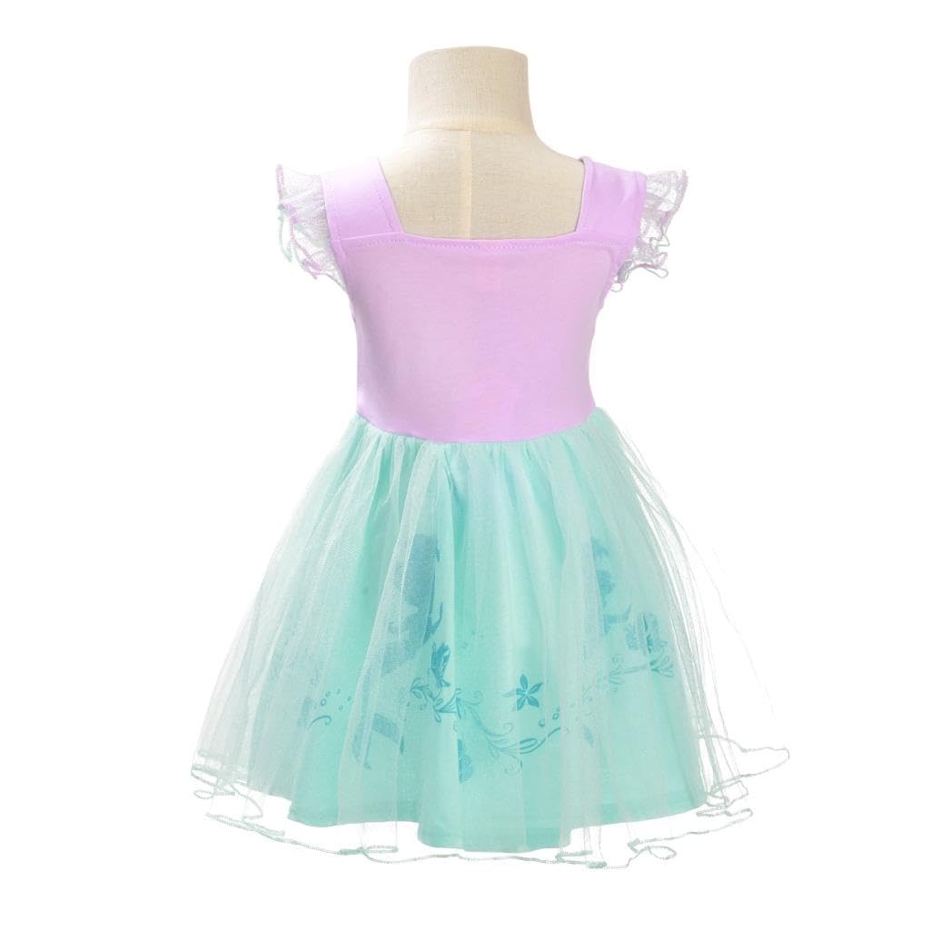 Dressy Daisy Princess Mermaid Dress Up Clothes Halloween Fancy Party Tulle Skirt Summer Outfit for Baby Girls Size 6-12 Months