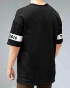 Noble Monk Hooded Neck T-Shirt For Men Black White