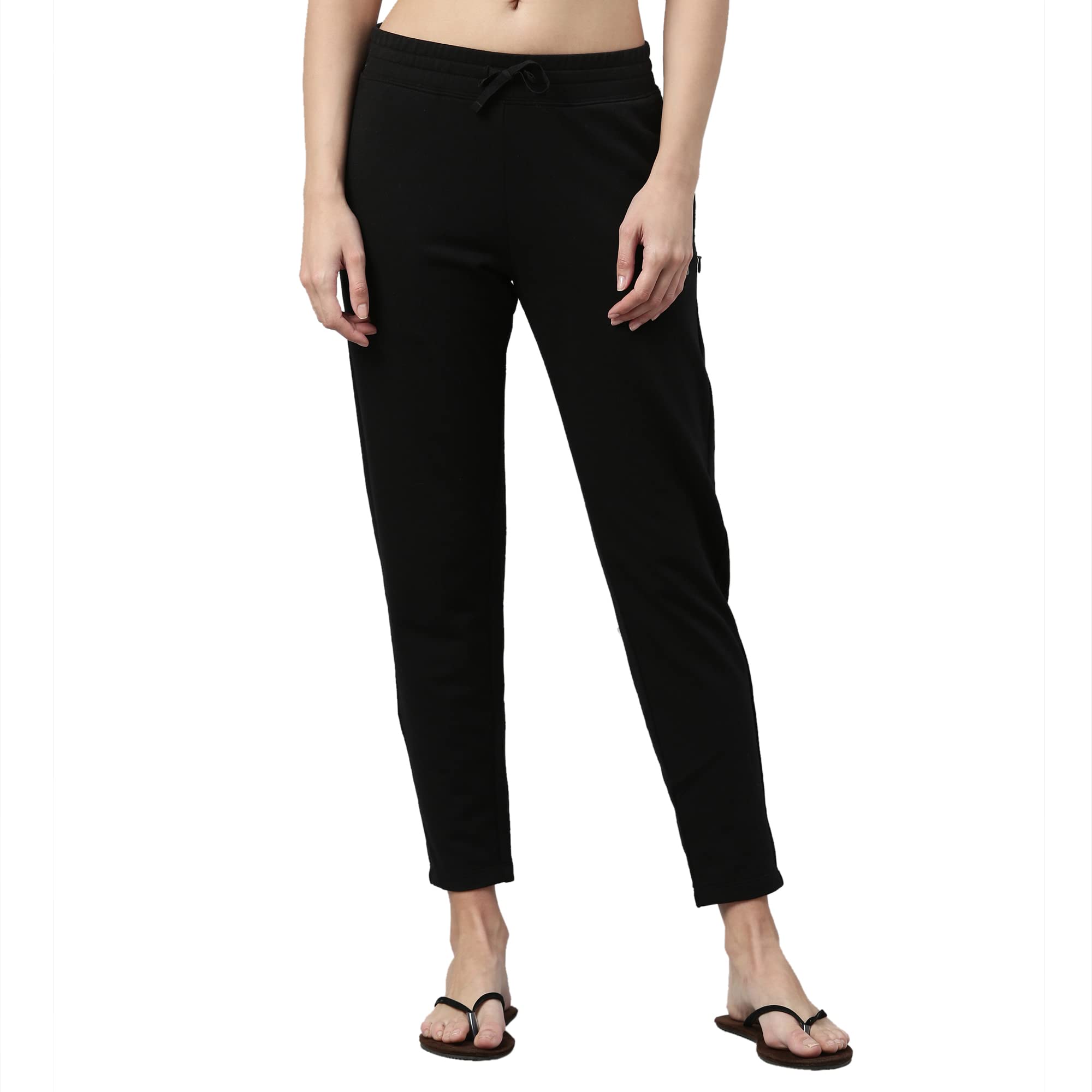 Enamor Essentials E060 Womens Slim Fit Terry Pants