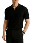 Leriya Fashion MenS Cotton Regular Fit Polo T-Shirt  Plain & Comfortable Black