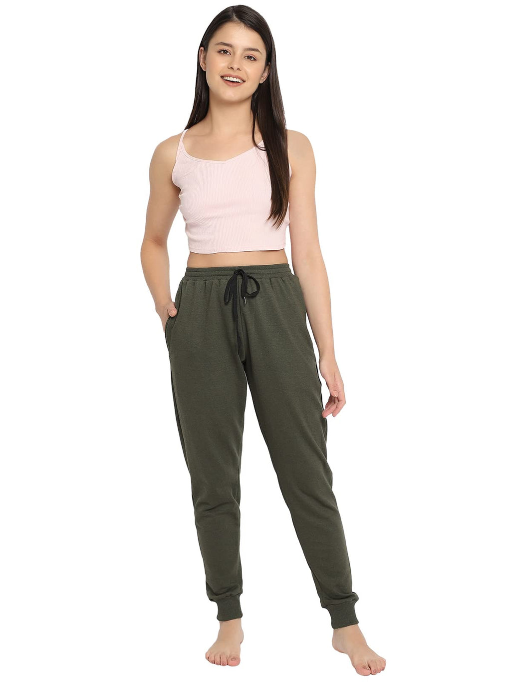 Clovia WomenS Chic Basic Cuffed Joggers Pyjama (Lb0201P05_Grey_Xxl)