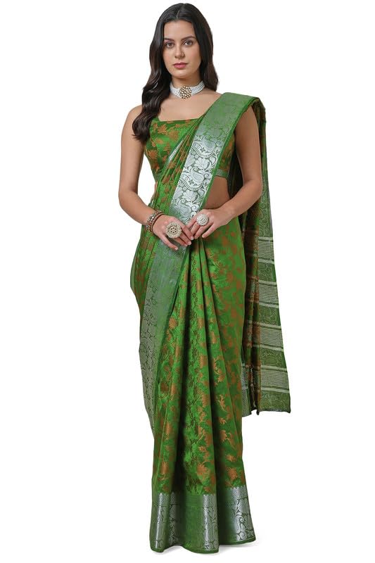 Soch Women Art Silk Floral Woven Design Saree