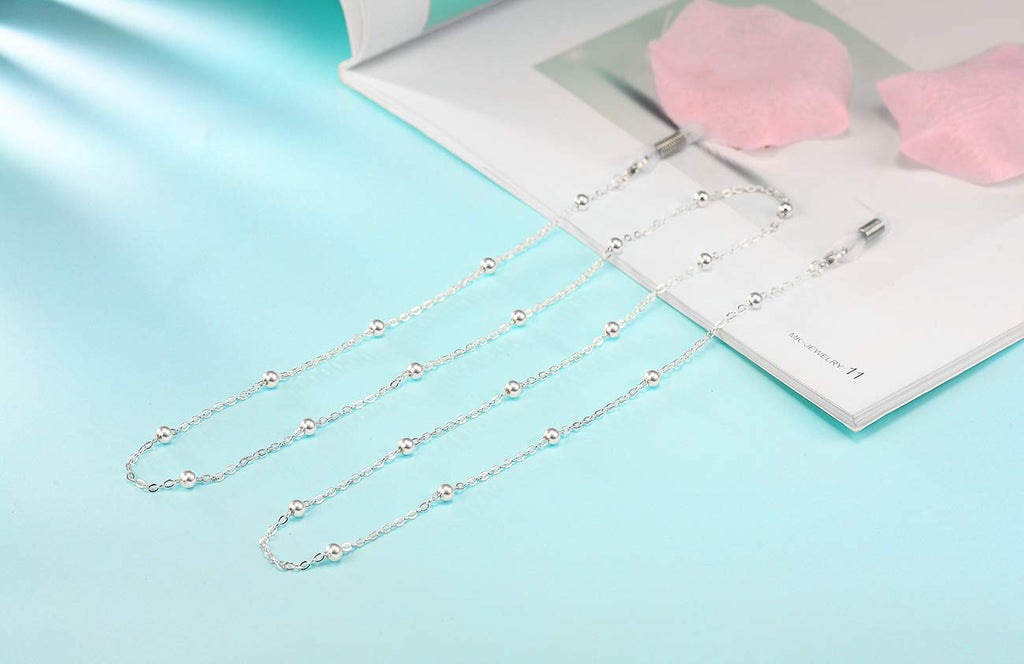 HALF CRESCEN Eyeglass Chain for Women, Glasses Chain/Sunglass Chain/Glasses Holder Lanyard,Eyeglasses Holder Necklace Gift