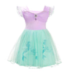 Dressy Daisy Princess Mermaid Dress Up Clothes Halloween Fancy Party Tulle Skirt Summer Outfit for Baby Girls Size 6-12 Months