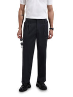 The Indian Garage Co Mens Relaxed Fit Solid Mid-Rise Trousers Sweater