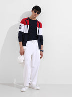 The Indian Garage Co Mens Loose Fit Solid Mid-Rise Jeans