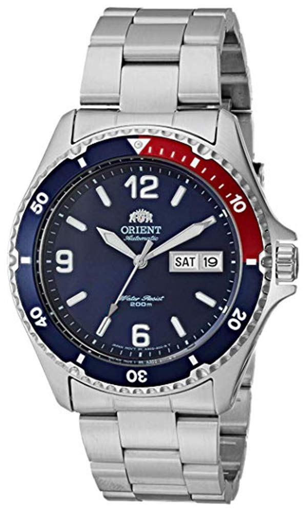 Orient Men's Hand-Winding Automatic - Japanese Stainless Steel Wrist Watch for Men with Date Display - Luxury Mako II Collection
