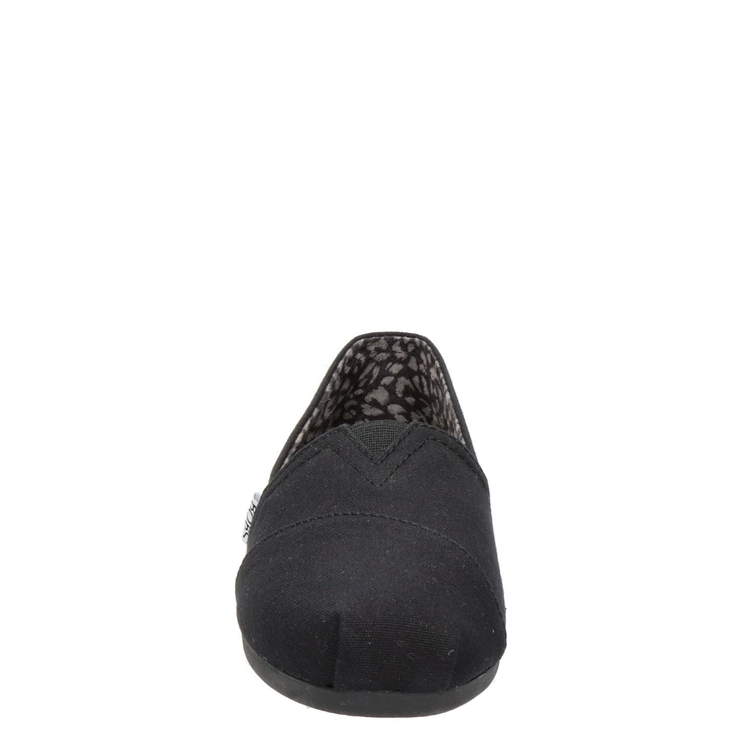 Skechers womens Bobs Plush - Peace & Love ballet flats, Black, 7.5 US