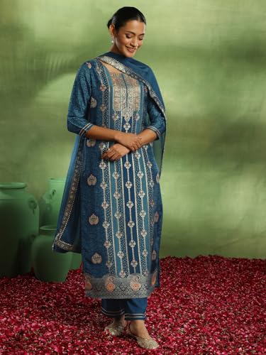 Libas WomenS Silk Blend Kurta Set (48654