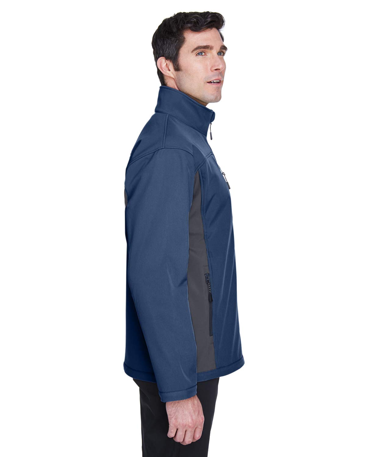 Mens Soft Shell colorblock Jacket - cHARcL DK cHRcL - S(D0102H7YRPX)
