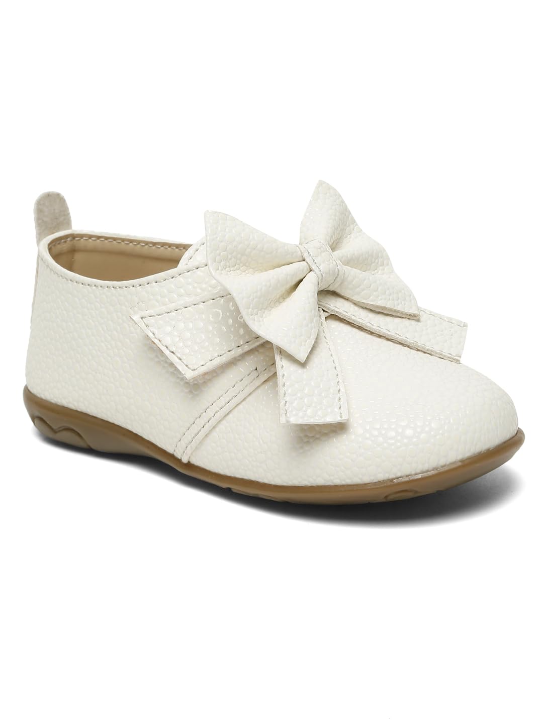 Quueenskids Kids White Ballarinas for Girls | Comfortable SlipOn Ballet Flats, Festive Occasions & Wedding 2-2.5