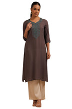 Soch Women Rayon Embroidered Kurta with Thread Work