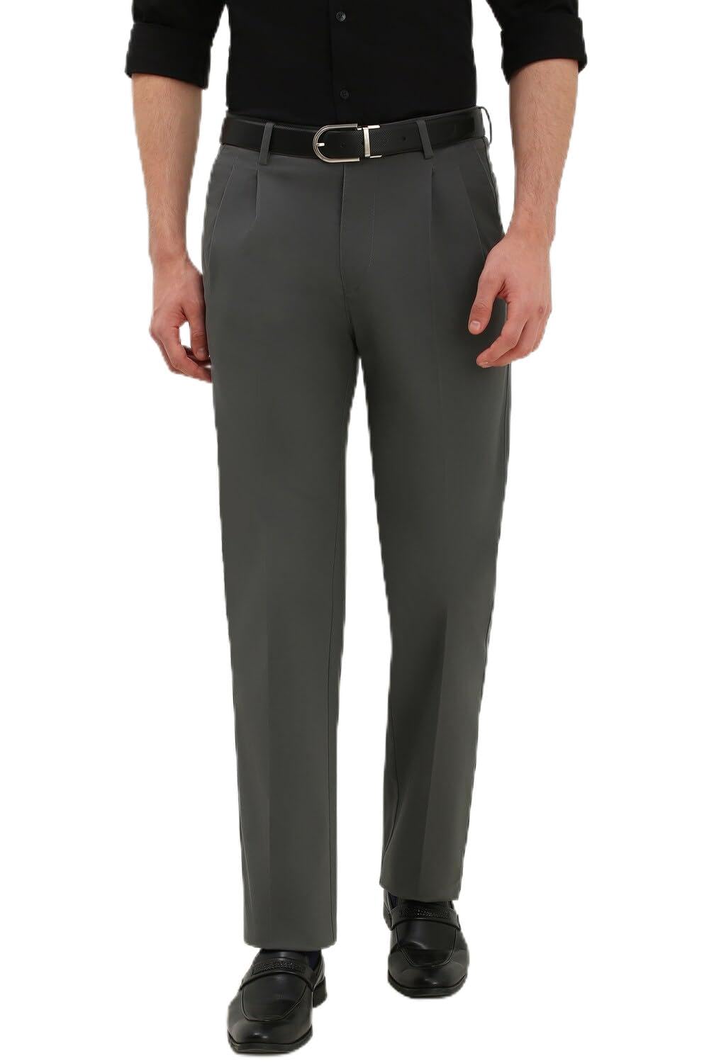 Allen Solly Men Regular Fit Formal Cotton Pants