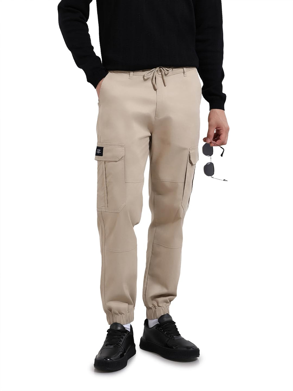 The Indian Garage Co Mens Regular Fit Solid Sweater