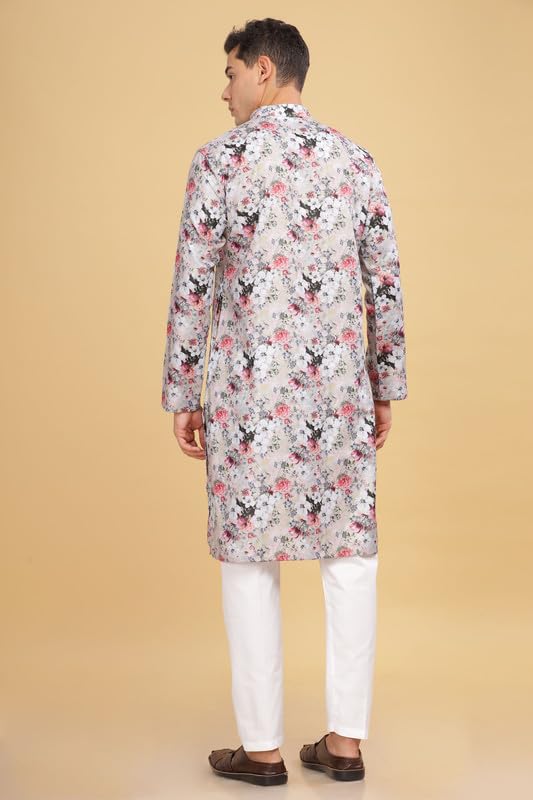 Be Active MenS Cotton Blend Regular Kurta (My0020 0_Multicolour