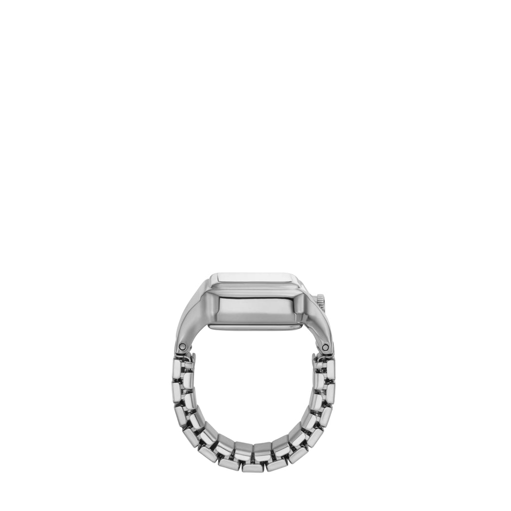 Fossil Women's Quartz Stainless Steel Two-Hand Watch Ring, Color: Silver Raquel (Model: ES5344)