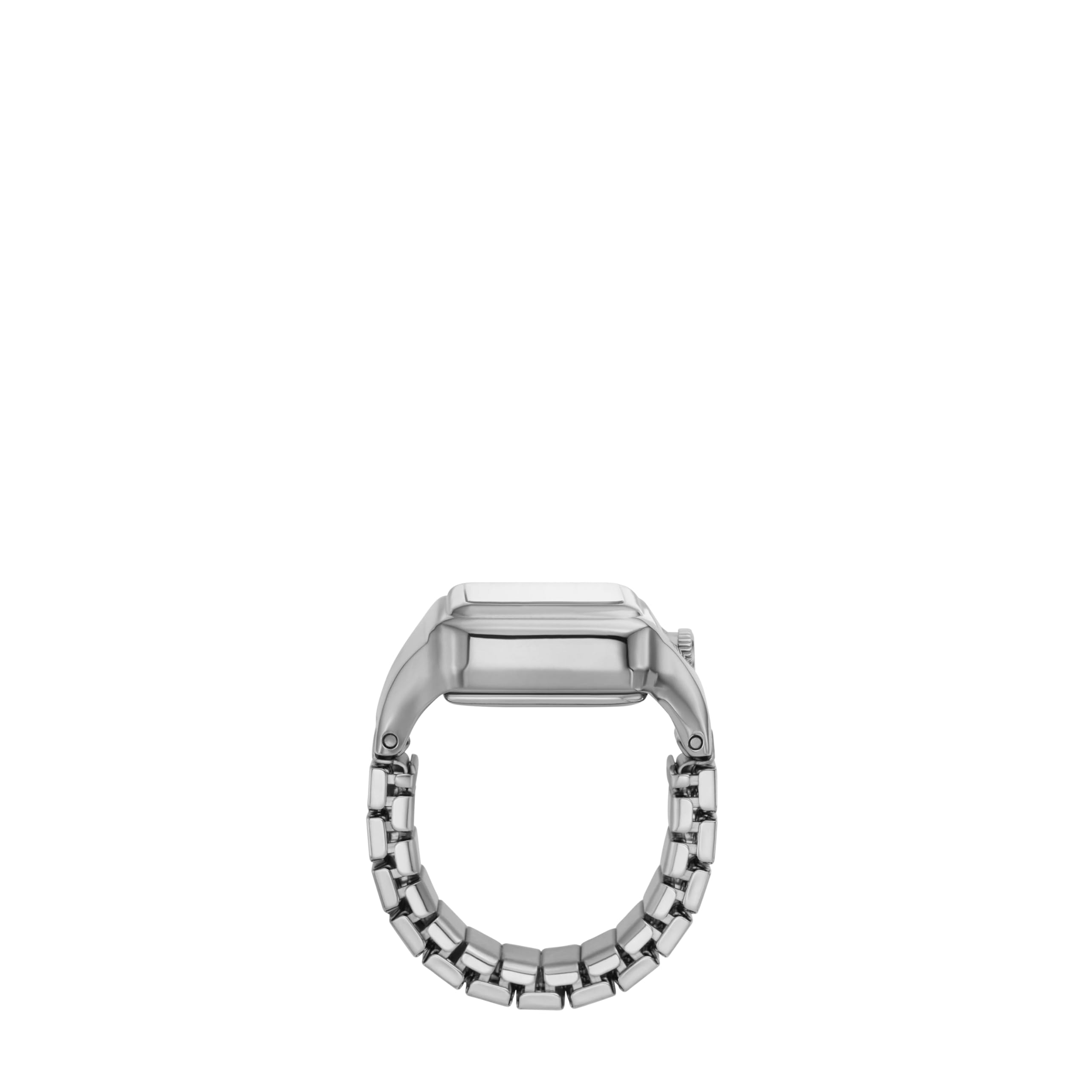 Fossil Women's Quartz Stainless Steel Two-Hand Watch Ring, Color: Silver Raquel (Model: ES5344)