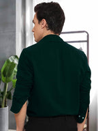 Tee Projekt Cotton Office wear Shirt|| Solid Shirt for Mens|| Casual Shirt for Men||Long Sleeve Spread Collar Shirt for Men Oli