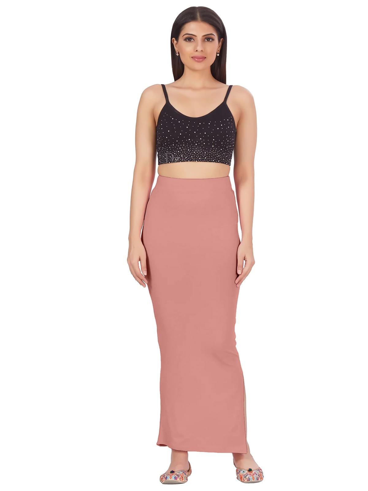 Selvia Spandex Western Skirt Dusty Pink