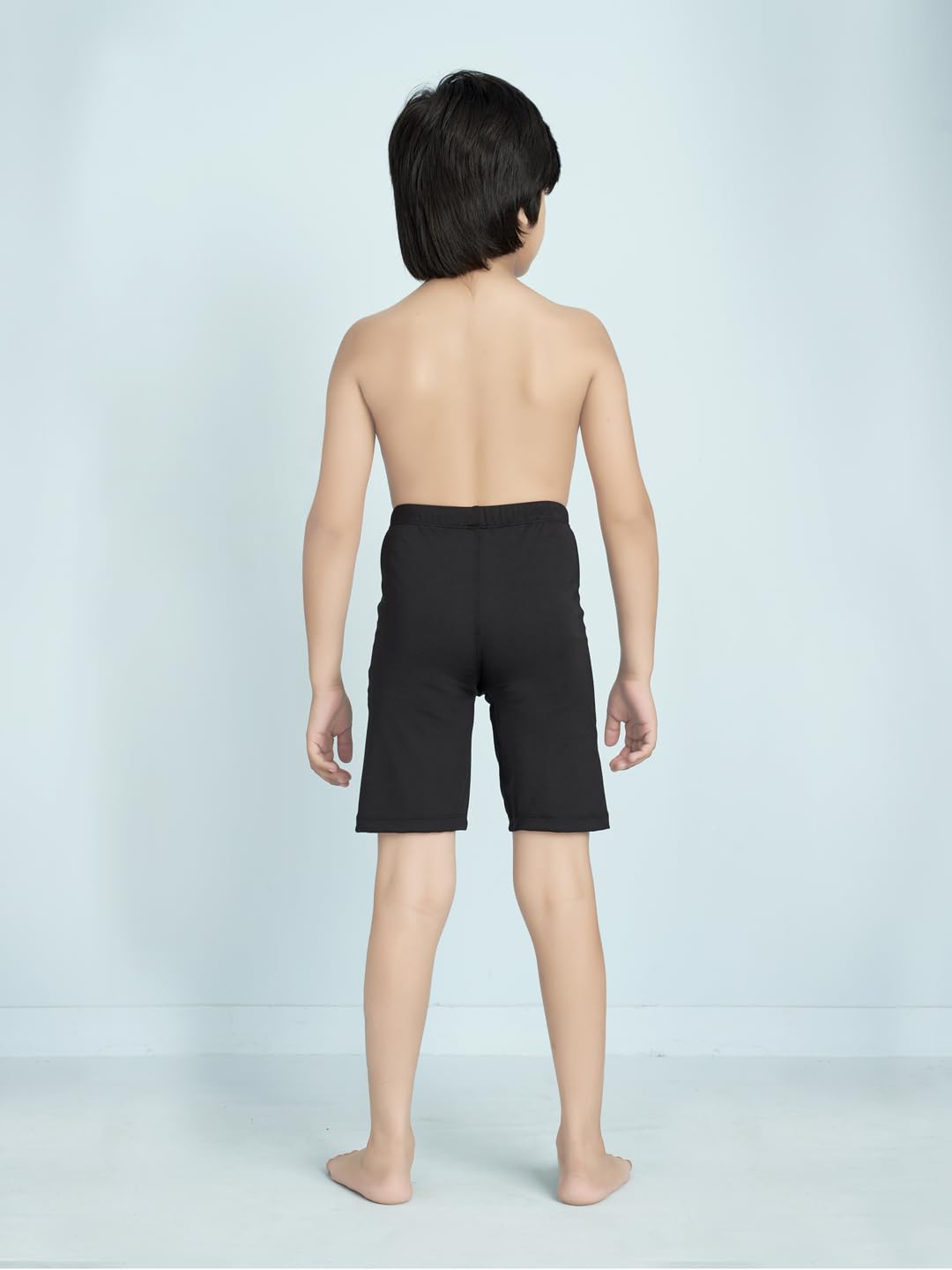 Aarika Boys Sports Wear Black Colour Solid Tights-(10-15 Years)-(NEW_TK_SHM_FOURWAY_TIGHTS_BLACK_24)