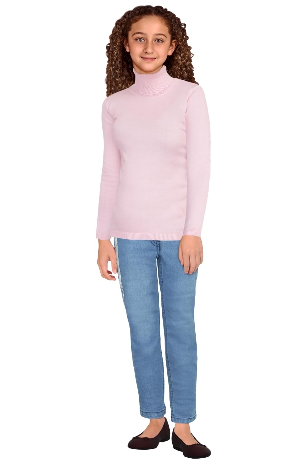 Allen Solly Girls Regular Fit Solid Sweater