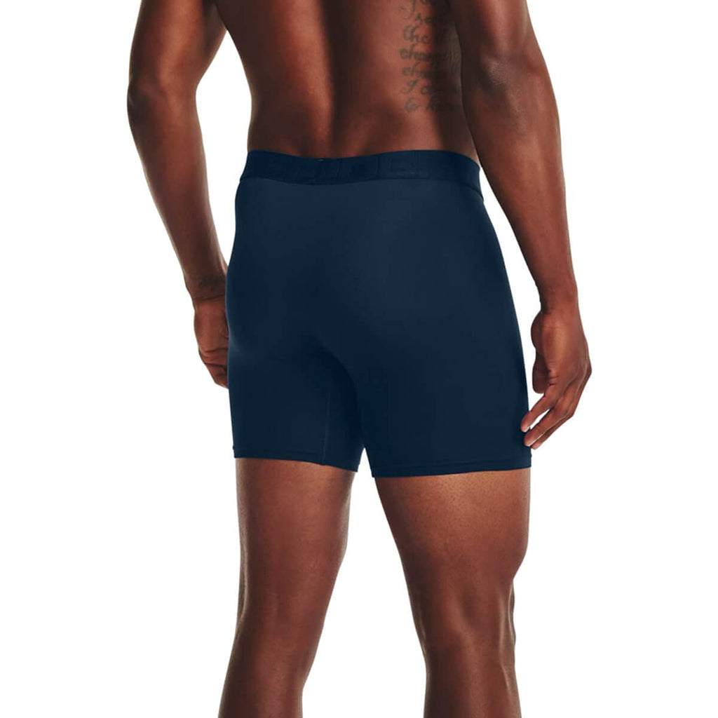 Under Armour mens Tech Mesh 6-inch Boxerjock 2-Pack , Academy Blue (408)/Mod Gray , XX-Large